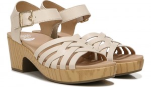 Dr Scholl's Women's First Of All Sandal Beige Heels 478-3515