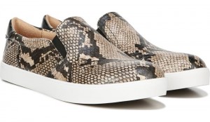 Dr Scholl's Women's Madison Slip On Sneaker Black Brown / Snake Sneakers 053-6859