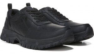 Dr Scholl's Men's Bravery Slip Resistant Wide Slip On Work Sneaker Black Shoes 380-7792