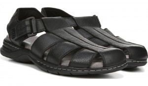 Dr Scholl's Men's Gaston Sandal Black Shoes 247-6385