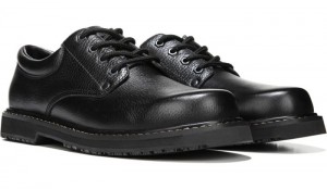 Dr Scholl's Men's Harrington Ii Slip Resistant Oxford Black Shoes 615-0554