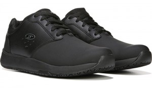 Dr Scholl's Men's Intrepid Slip Resistant Sneaker Black Shoes 634-8533