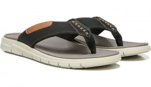 Dr Scholl's Men's Taunt Flip Flop Sandal Black Shoes 971-3629