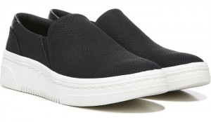 Dr Scholl's Women's Madison Next Platform Slip On Sneaker Black Snake Sneakers 468-3352
