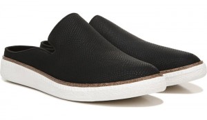 Dr Scholl's Women's Sink In Mule Black Snake Flat Shoes 666-7107
