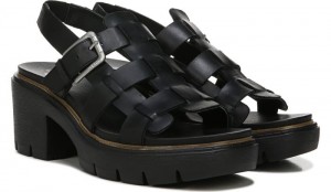 Dr Scholl's Women's Afterglow Platform Sandal Black Sandals 080-8720