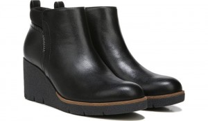 Dr Scholl's Women's Berklie Wedge Bootie Black Boots 104-0849