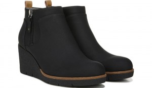 Dr Scholl's Women's Bianca Wedge Bootie Black Boots 019-2692