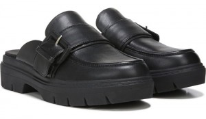 Dr Scholl's Women's Classy Mule Black Flat Shoes 934-8799