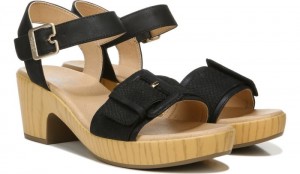 Dr Scholl's Women's Felicity Platform Dress Sandal Black Sandals 121-6921