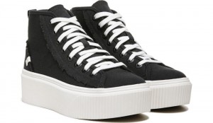 Dr Scholl's Women's For Now Hi Top Platform Sneaker Black Sneakers 973-6246