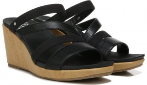 Dr Scholl's Women's Giggle Wedge Sandal Black Sandals 944-1404