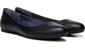 Dr Scholl's Women's Giorgie Memory Foam Flat Black Flat Shoes 341-7494