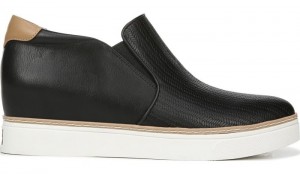 Dr Scholl's Women's If Only Wedge Sneaker Bootie Black Sneakers 562-8159