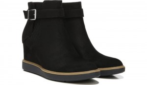 Dr Scholl's Women's Jacinda Wedge Bootie Black Boots 970-0669