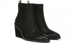 Dr Scholl's Women's Mania Wedge Bootie Black Boots 106-0157