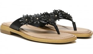 Dr Scholl's Women's Marigold Flip Flop Sandal Black Sandals 524-3630