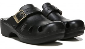 Dr Scholl's Women's Original Clog 365 Black Flat Shoes 304-2556