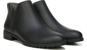 Dr Scholl's Women's Real Cute Slip On Bootie Black Boots 830-2783