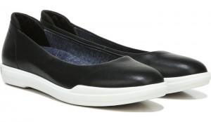 Dr Scholl's Women's Rise Shine Slip On Black Flat Shoes 225-0329