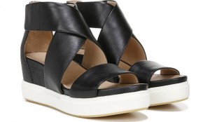 Dr Scholl's Women's Scout High Wedge Sandal Black Sandals 883-9129