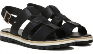 Dr Scholl's Women's Talk It Out Sandal Black Sandals 635-6371