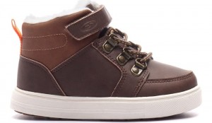 Dr Scholl's Boys Bohdi Sneaker Boot Brown Shoes 142-3188