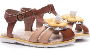 Dr Scholl's Girls Pennelope Ii Sandal Brown Shoes 308-9218