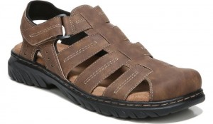 Dr Scholl's Men's Candid Fisherman Sandal Brown Shoes 658-1970