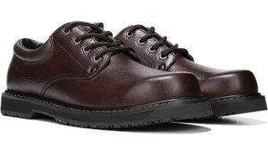 Dr Scholl's Men's Harrington Ii Slip Resistant Oxford Brown Shoes 175-5301
