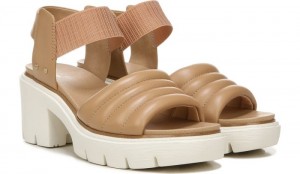 Dr Scholl's Women's A Mood Platform Sandal Brown Sandals 534-4735