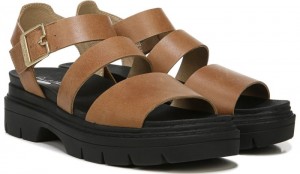 Dr Scholl's Women's Trekkie Sandal Brown Sandals 585-8234