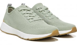 Dr Scholl's Women's Back To Knit Slip On Sneaker Green Sneakers 617-1783
