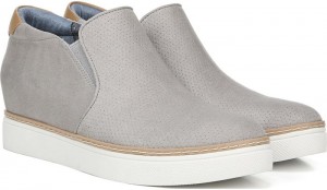 Dr Scholl's Women's If Only Wedge Sneaker Bootie Grey Sneakers 447-8987