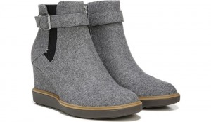 Dr Scholl's Women's Jacinda Wedge Bootie Grey Boots 338-9547