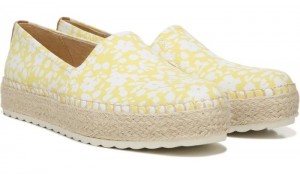 Dr Scholl's Women's Sunray Espadrille Slip On Lemon Yellow Flat Shoes 668-4820
