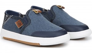 Dr Scholl's Boys Cowabunga Slip On Sneaker Navy Shoes 401-1463