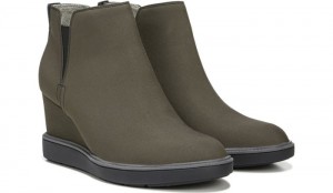Dr Scholl's Women's Johnnie Wedge Bootie Olive Boots 583-3191