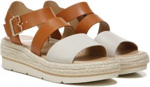 Dr Scholl's Women's Once Twice Platform Sandal Orange Sandals 139-0052