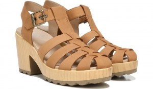 Dr Scholl's Women's Want It All Block Heel Sandal Orange Sandals 594-0681