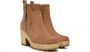Dr Scholl's Women's Win Over Block Heel Ankle Boot Orange Boots 977-3544