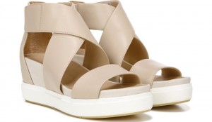 Dr Scholl's Women's Scout High Wedge Sandal Palomino Leather Sandals 596-5854