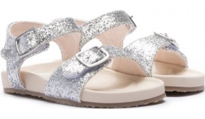 Dr Scholl's Girls Isla Sandal Silver Shoes 251-3918