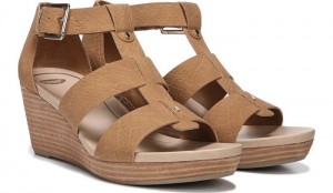 Dr Scholl's Women's Barton Wedge Sandal Snake Heels 115-1459