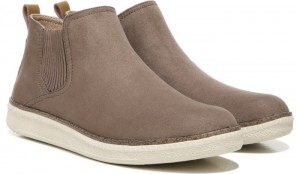 Dr Scholl's Women's See Me Chelsea Boot Stucco Fabric Boots 165-9483