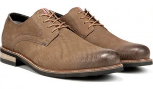 Dr Scholl's Men's Weekly Oxford Taupe Leather Perf Shoes 644-7671