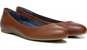 Dr Scholl's Women's Giorgie Memory Foam Flat Whiskey Flat Shoes 048-3386
