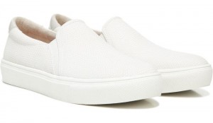 Dr Scholl's Women's Nova Slip On Sneaker White Snake Sneakers 154-5651