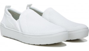 Dr Scholl's Women's Delight Knit Lightweight Slip On Sneaker White Sneakers 272-8845