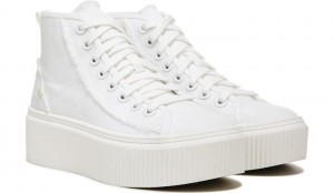 Dr Scholl's Women's For Now Hi Top Platform Sneaker White Sneakers 052-3407